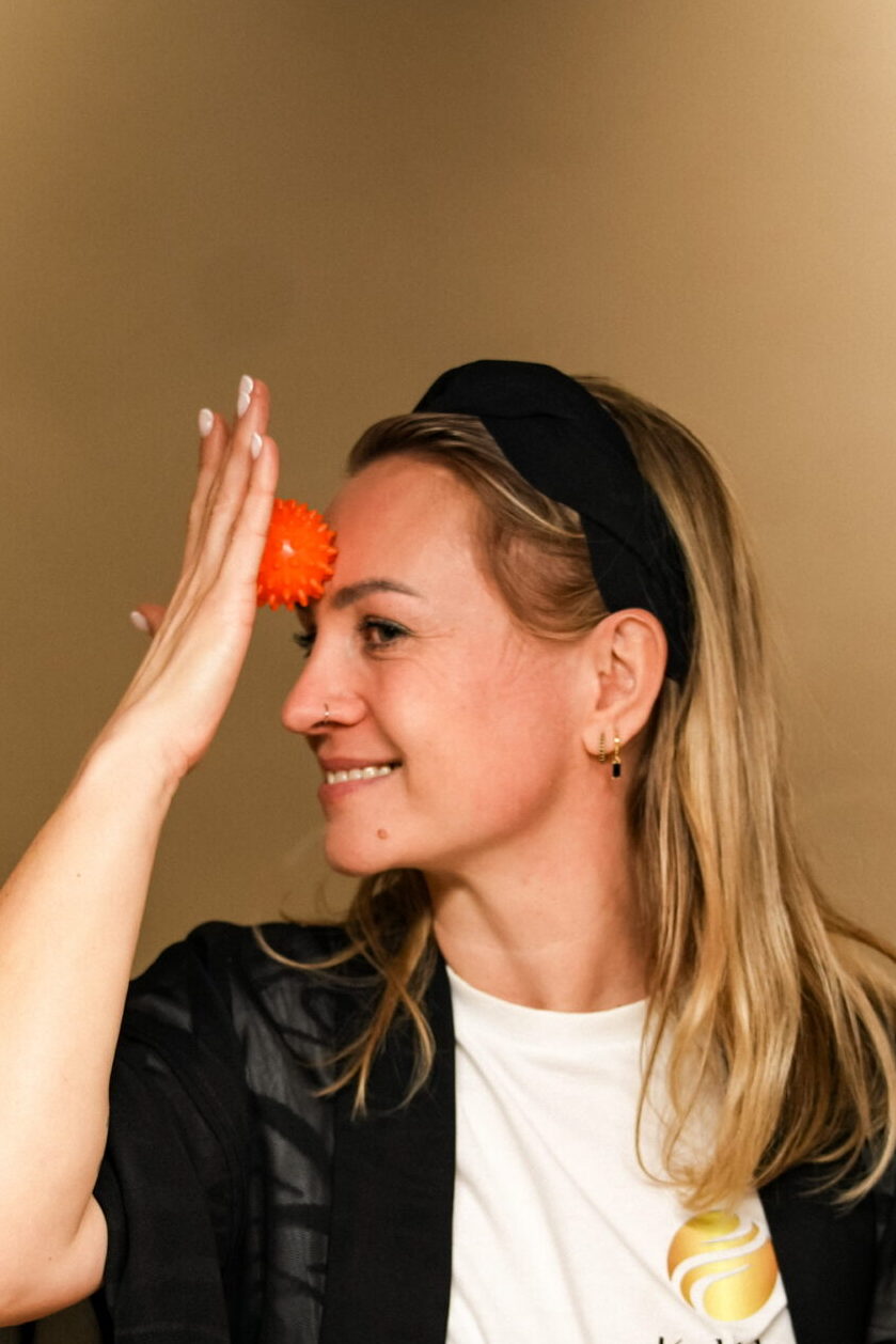 spiky facial massage balls for facial massage