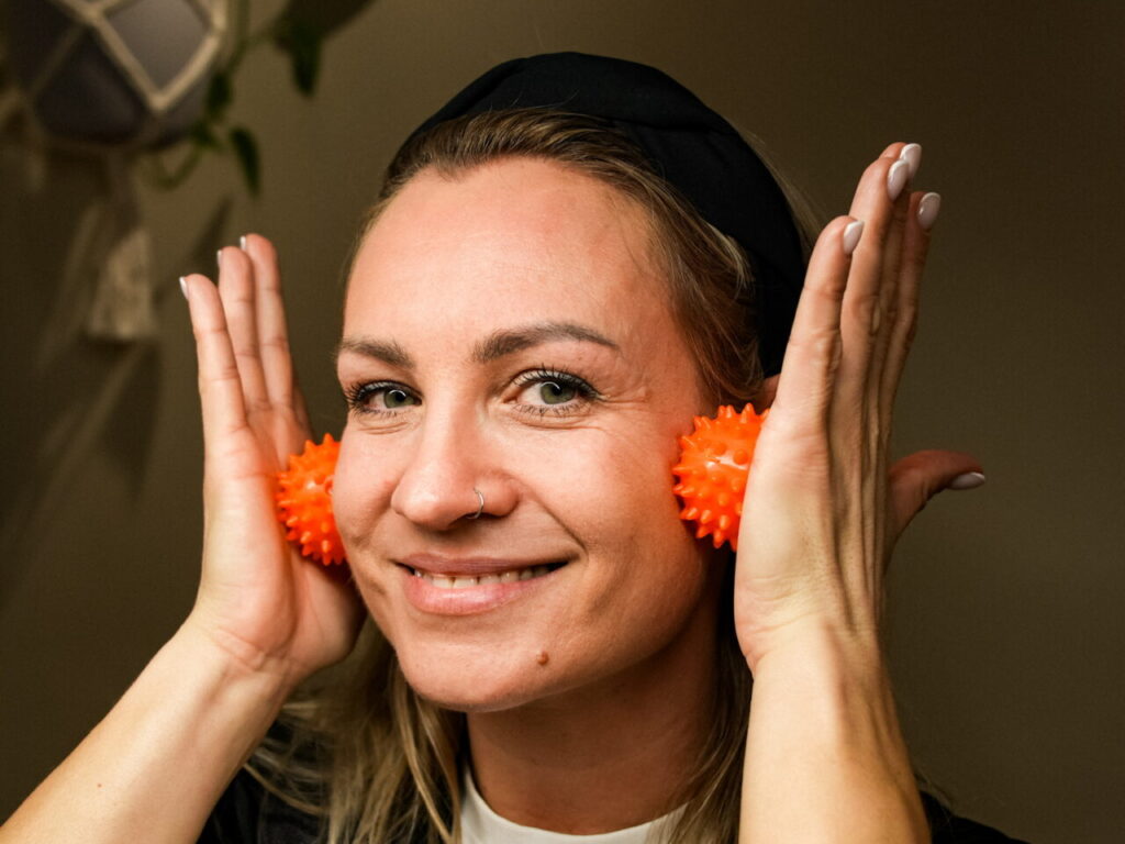 self facial massage tool for circulation