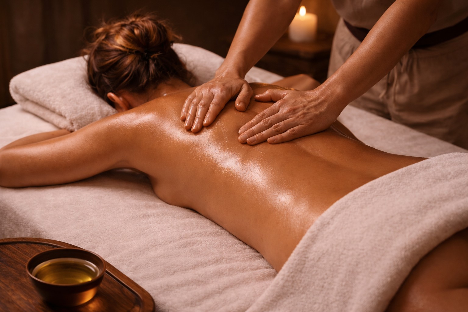 full body back massage